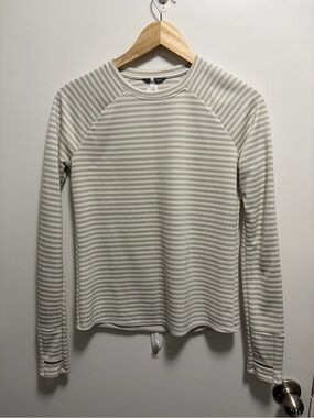 Oiselle Big Stripe Baselayer Top Women’s Size Small